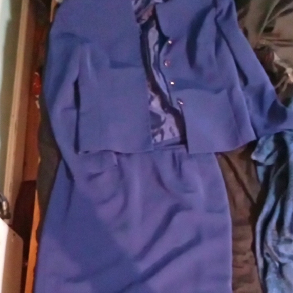 Le Suit Women's Long Sleeve Dress - Royal Blue